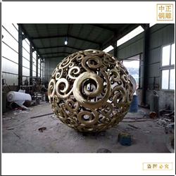 鑄銅關(guān)公 鏤空廣場風(fēng)水球鑄造廠