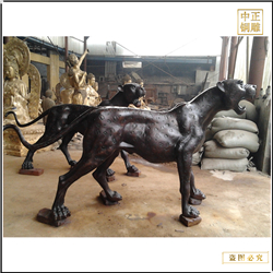 鑄銅關(guān)公 景觀金錢豹銅雕塑