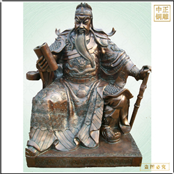 鑄銅關(guān)公 黑臉關(guān)公銅雕鑄造廠
