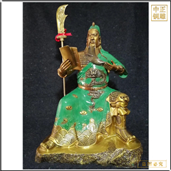 鑄銅關(guān)公 關(guān)公夜讀春秋雕塑