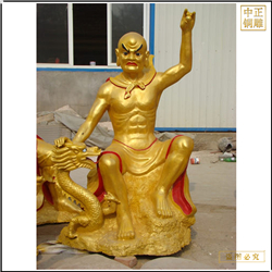 鑄銅關(guān)公 定制寺院純銅十八羅漢神像