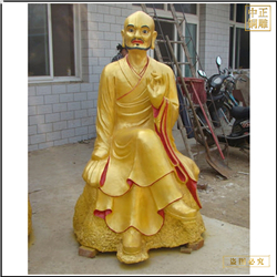 鑄銅關(guān)公 大雄寶殿貼金十八羅漢神像