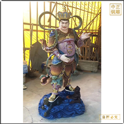 鑄銅關(guān)公 大型彩繪銅四大天王銅佛像