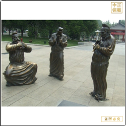 鑄銅關(guān)公 定做步行街人物雕塑廠家