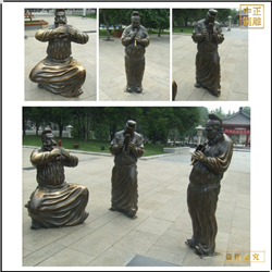 鑄銅關(guān)公 情景小品人物銅雕塑