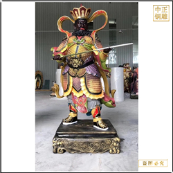 鑄銅關(guān)公 定制鑄銅四大天王佛像擺件