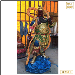 鑄銅關(guān)公 純銅關(guān)公神像擺件