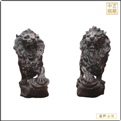 鑄銅關(guān)公 銅獅子雕塑報價