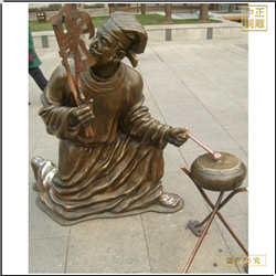 鑄銅關(guān)公 純銅皮影戲雕塑
