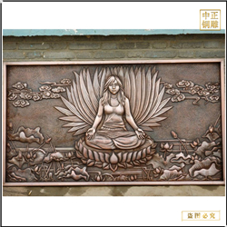 鑄銅關(guān)公 寺廟大型銅浮雕壁畫