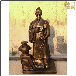 鑄銅關(guān)公 酒文化人物銅雕塑