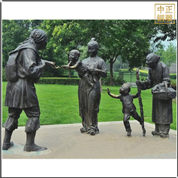 鑄銅關公 園林人物銅雕塑