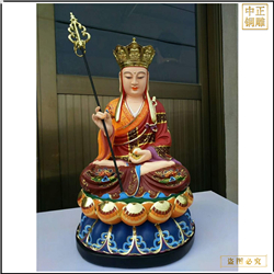 鑄銅關公 坐像地藏王菩薩銅像