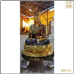 鑄銅關公 坐蓮花地藏王銅佛像鑄造