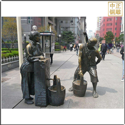 鑄銅關公 商業街民俗雕塑