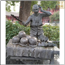水果商販人物雕塑 水果商販人物雕塑