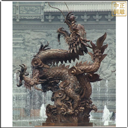 噴泉景觀銅龍雕塑 噴泉景觀銅龍雕塑