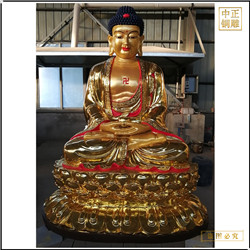 鑄銅關公 寺廟釋迦牟尼佛銅像擺件定制