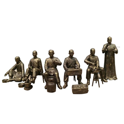 中醫(yī)文化銅雕塑 中醫(yī)文化銅雕塑